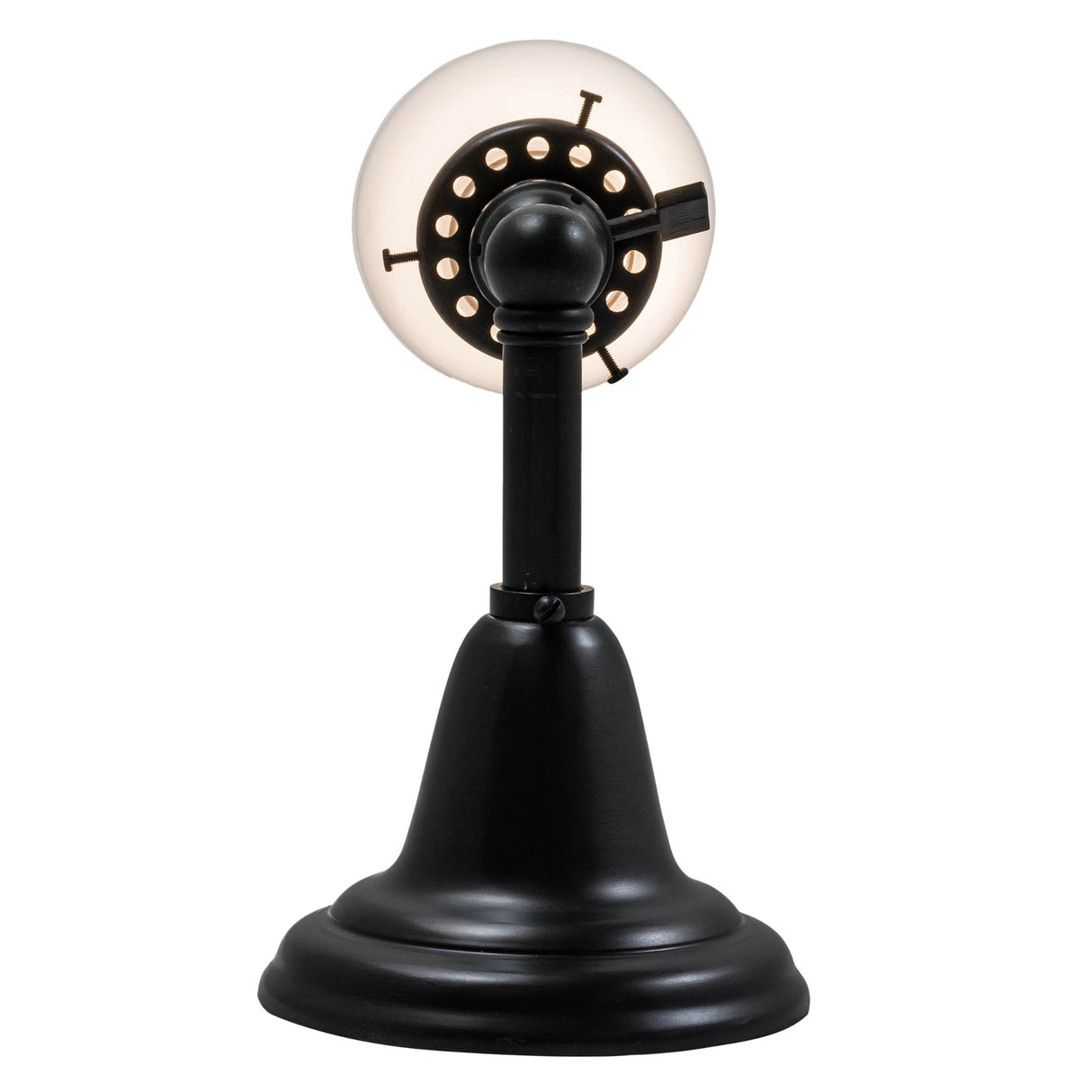 Backplate detail of the Revival Goblet Wall Sconce in a brown finish, showcasing intricate detailing.