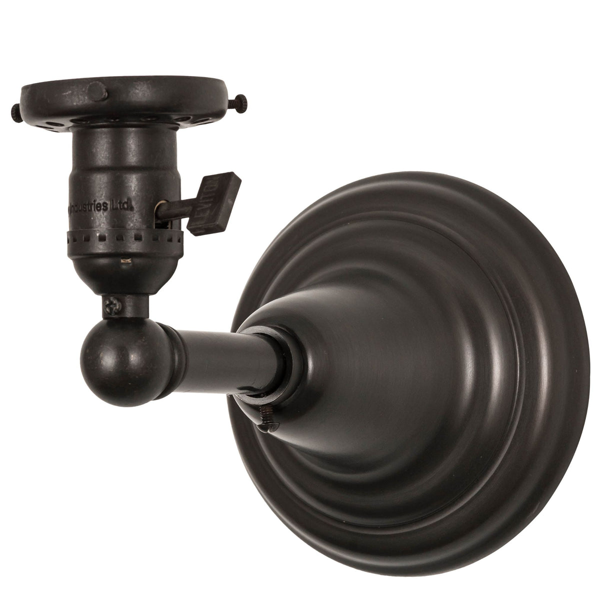 Base detail of the Revival Goblet Wall Sconce with elegant brass craftsmanship.
