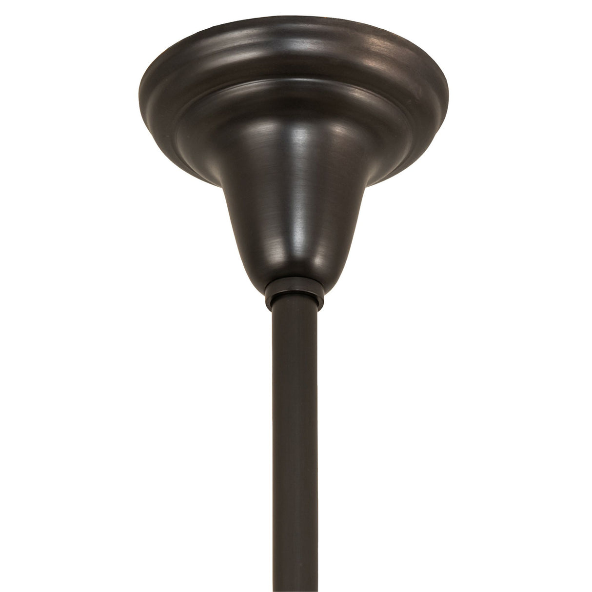 Close-up of the canopy of the Revival Oyster Bay chandelier hardware.