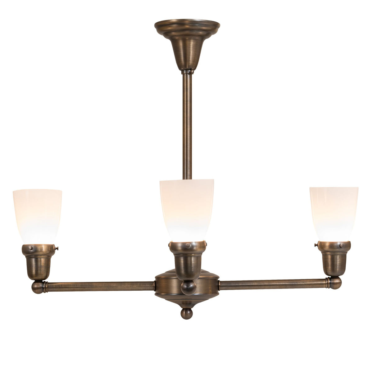 Side view of the Oyster Bay Goblet chandelier showcasing elegant design.