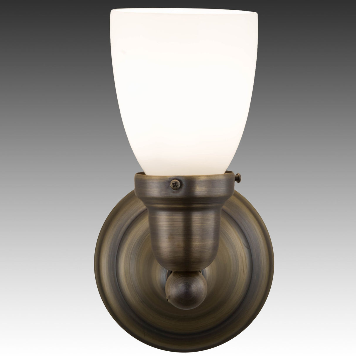 Front view of the Revival Oyster Bay Goblet Wall Sconce highlighting its timeless design.
