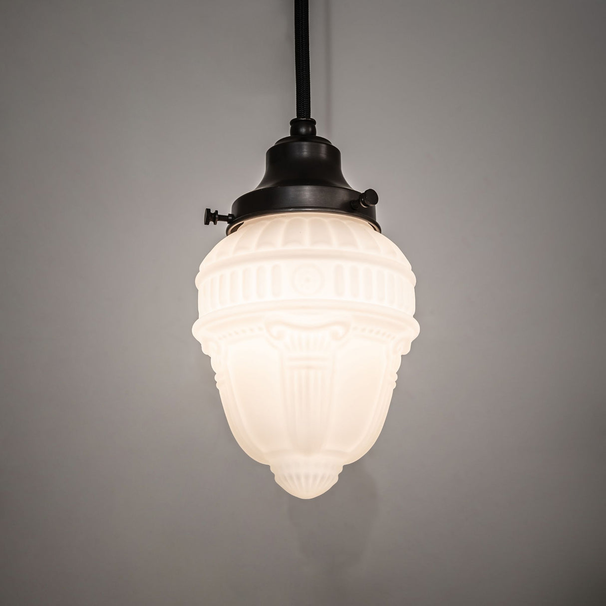 Pendant light in an ambient lighting setting.