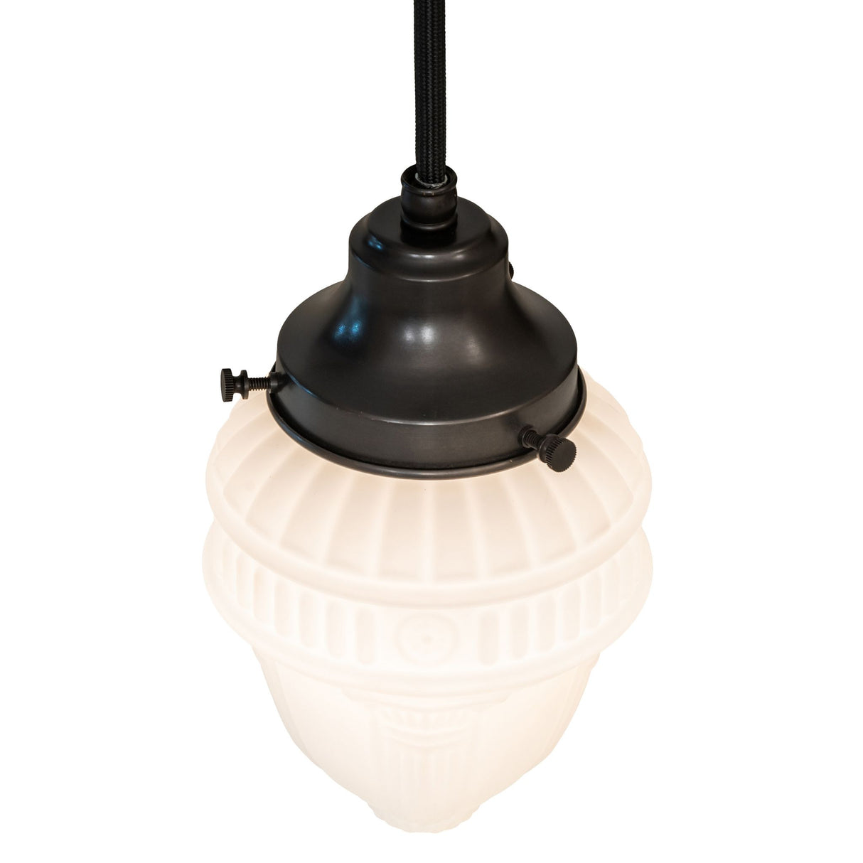 Top angle view showcasing pendant details.