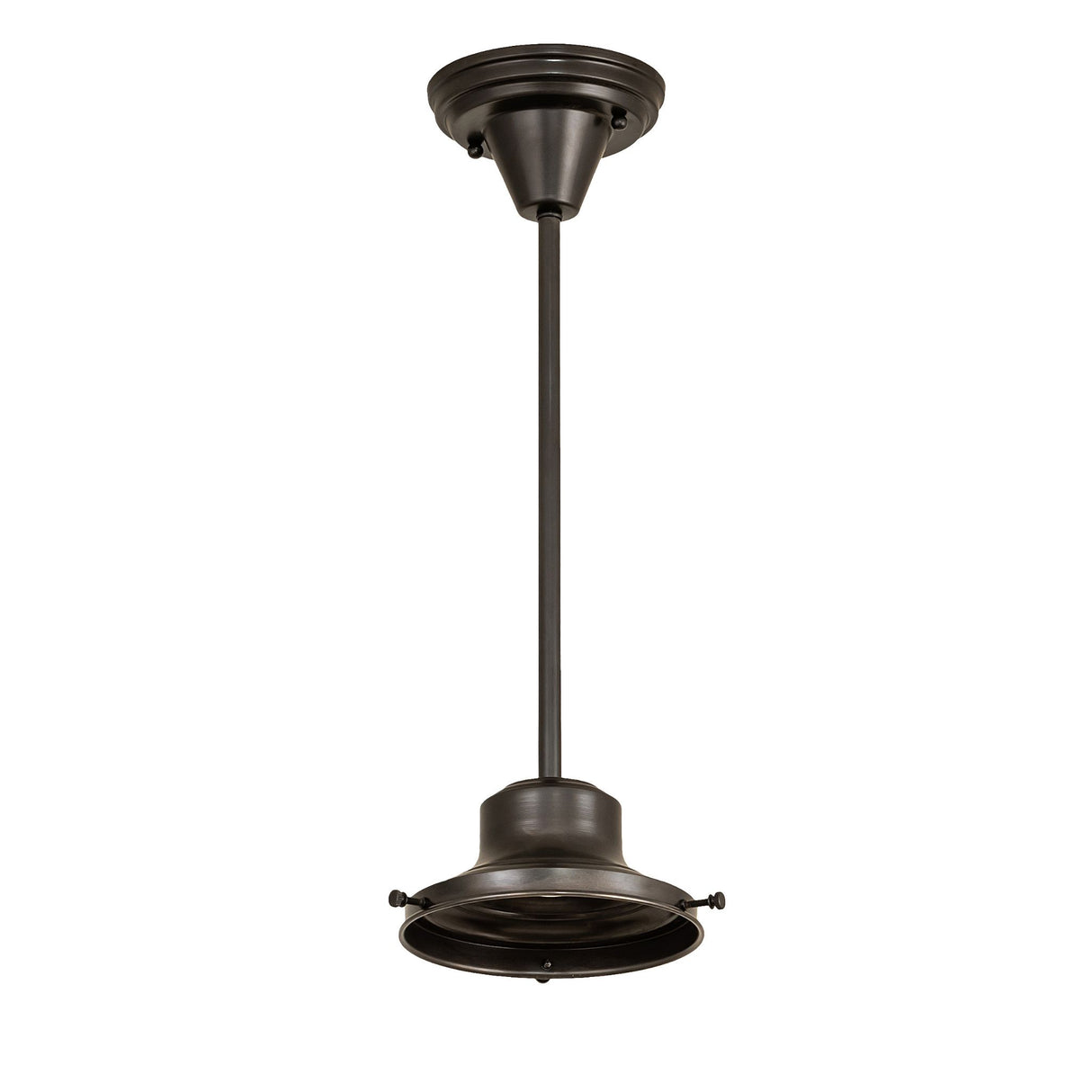 Craftsman Brown Revival Schoolhouse Pendant Hardware.