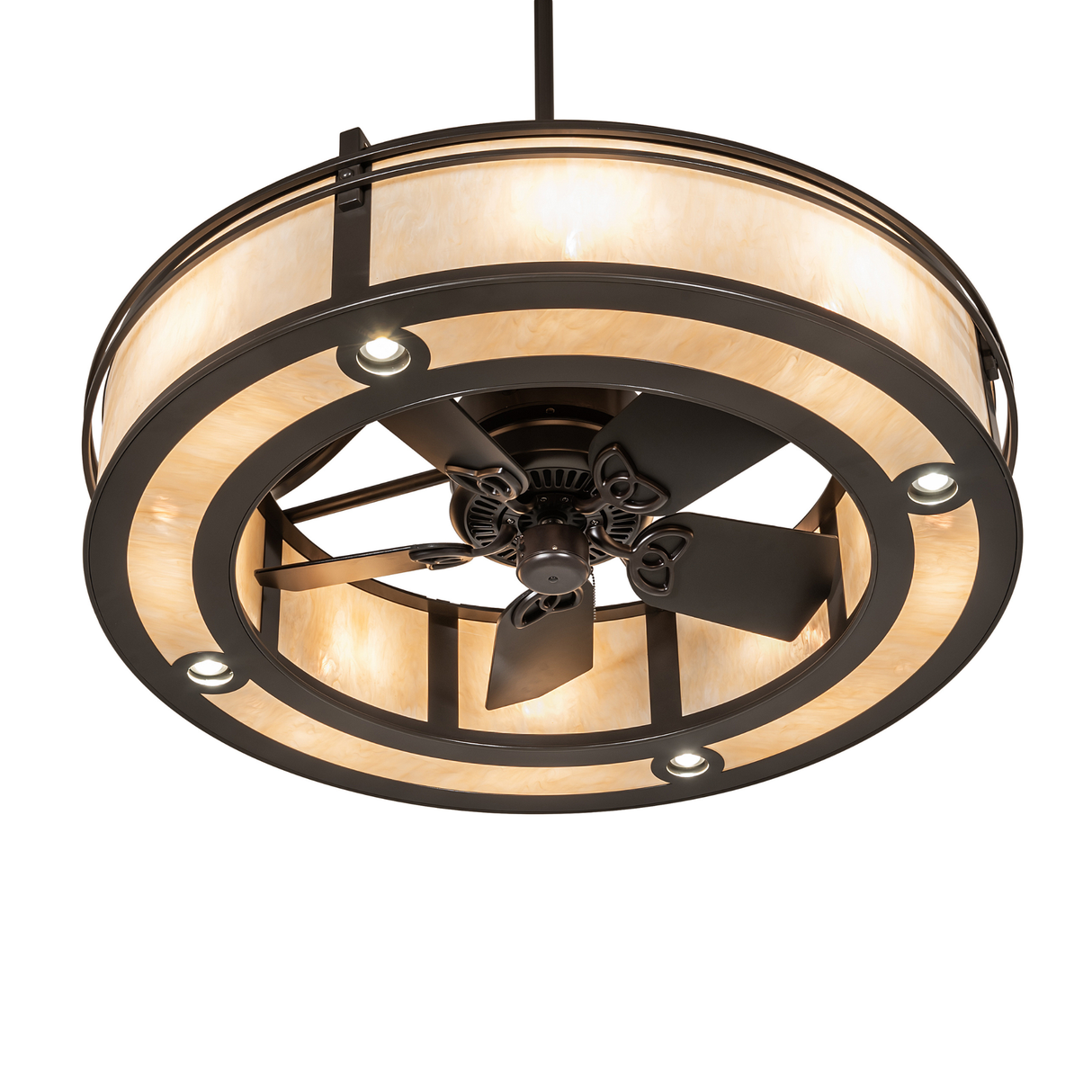 Bottom angled view of Sargent Chandel-Air showcasing refined bronze craftsmanship.