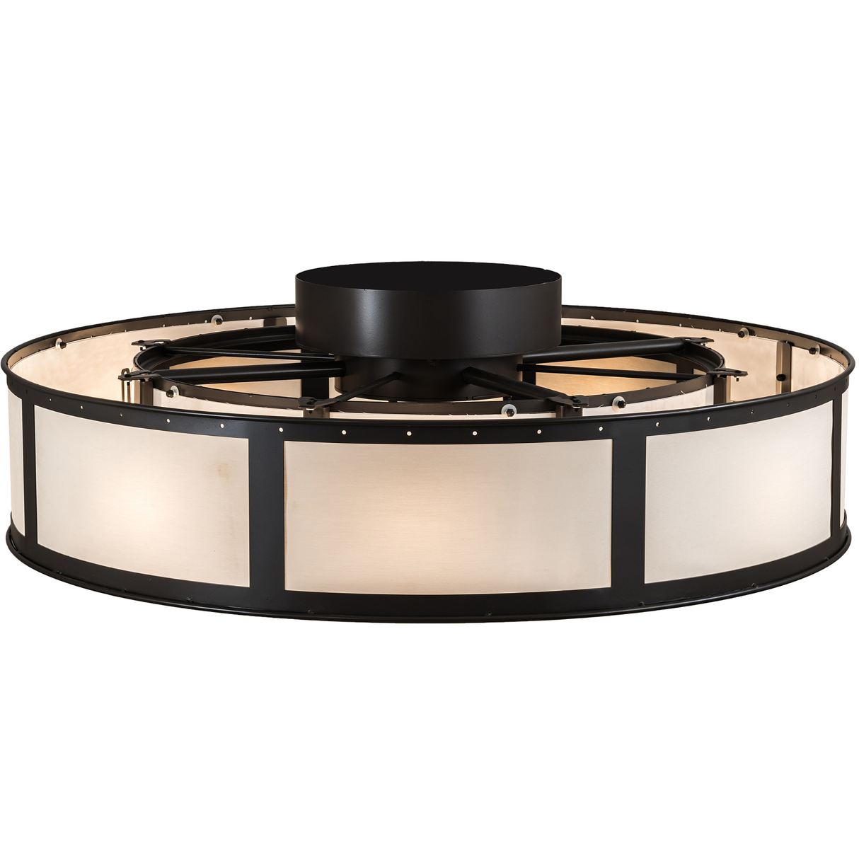 Smythe Craftsman Chandel-Air top angle view highlighting metal framework.