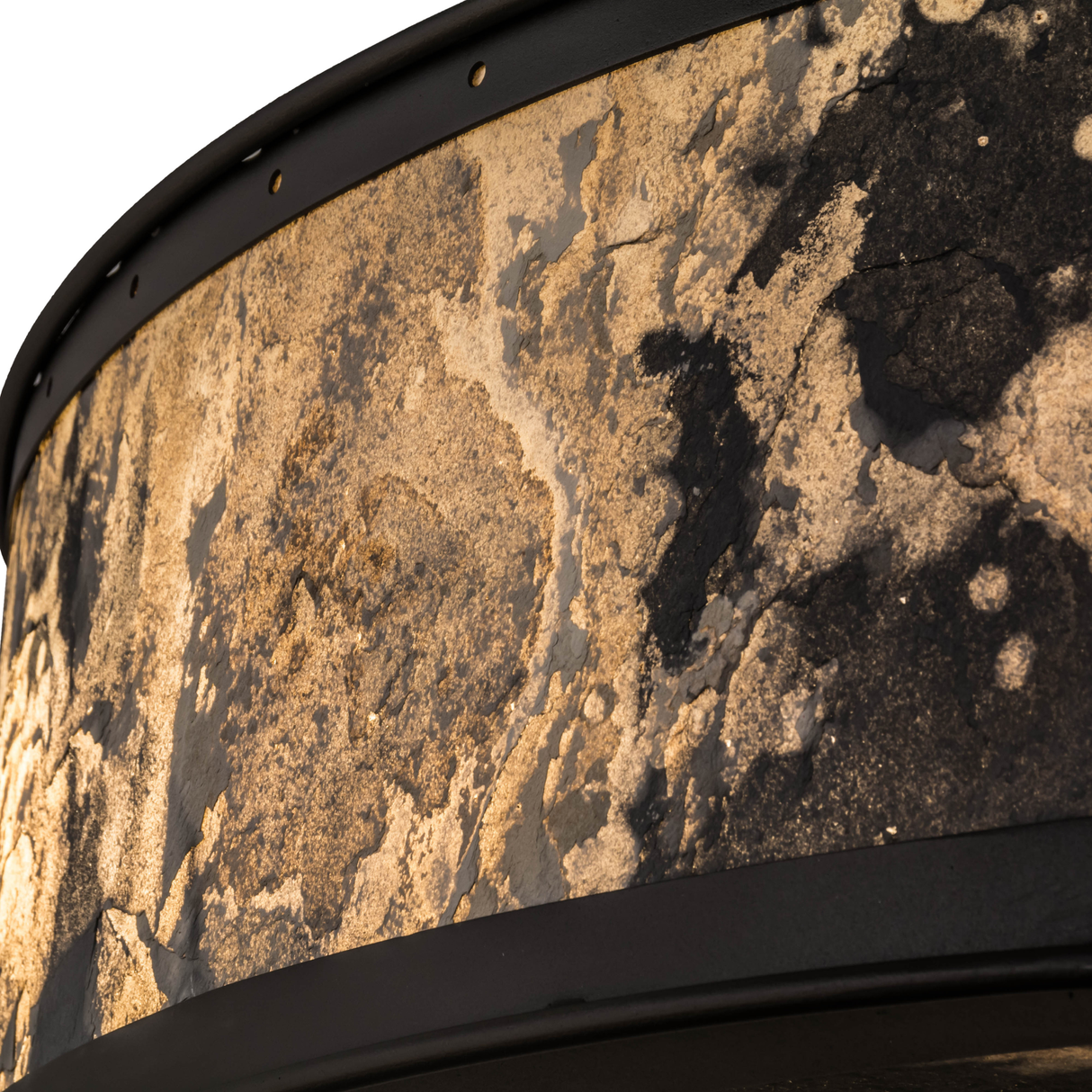 Detailed view of mottled Quarrystone diffuser surface.