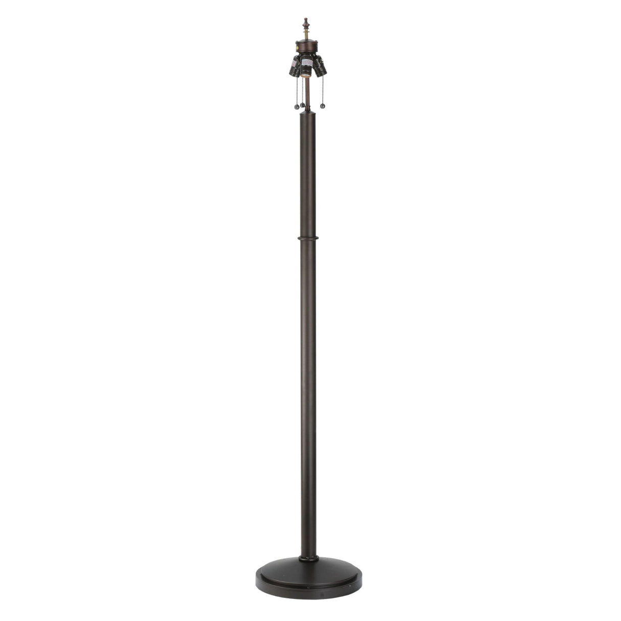 Full view of the Splendal floor lamp base in mahogany bronze.