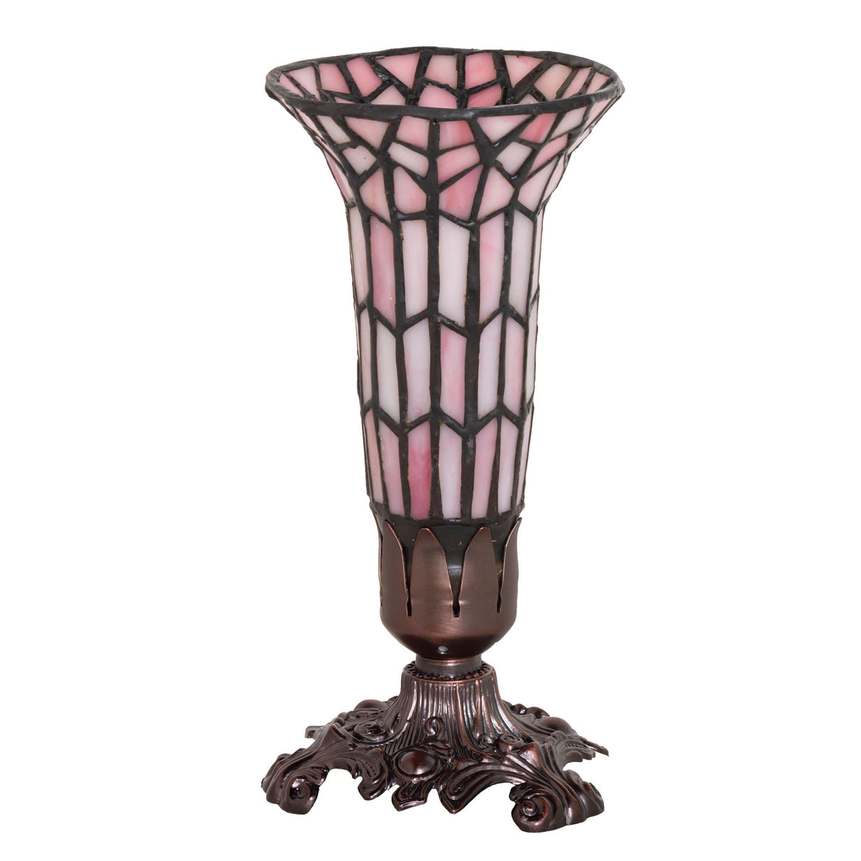 Intricate details of Victorian-style Pond Lily lamp.