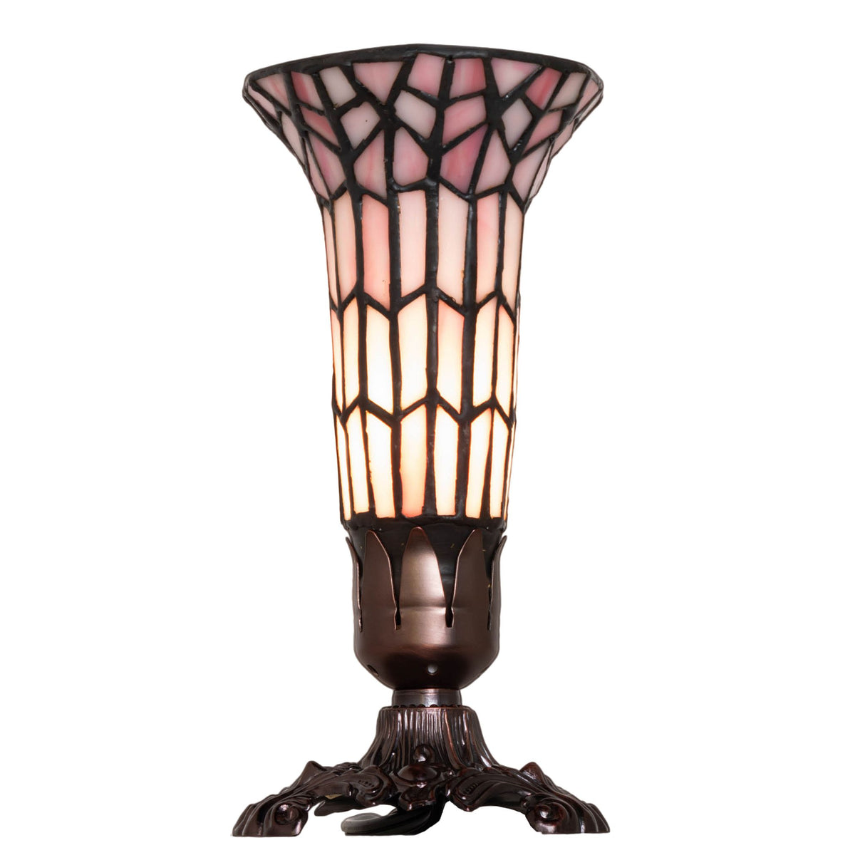 Side view of Victorian-style Pond Lily lamp.