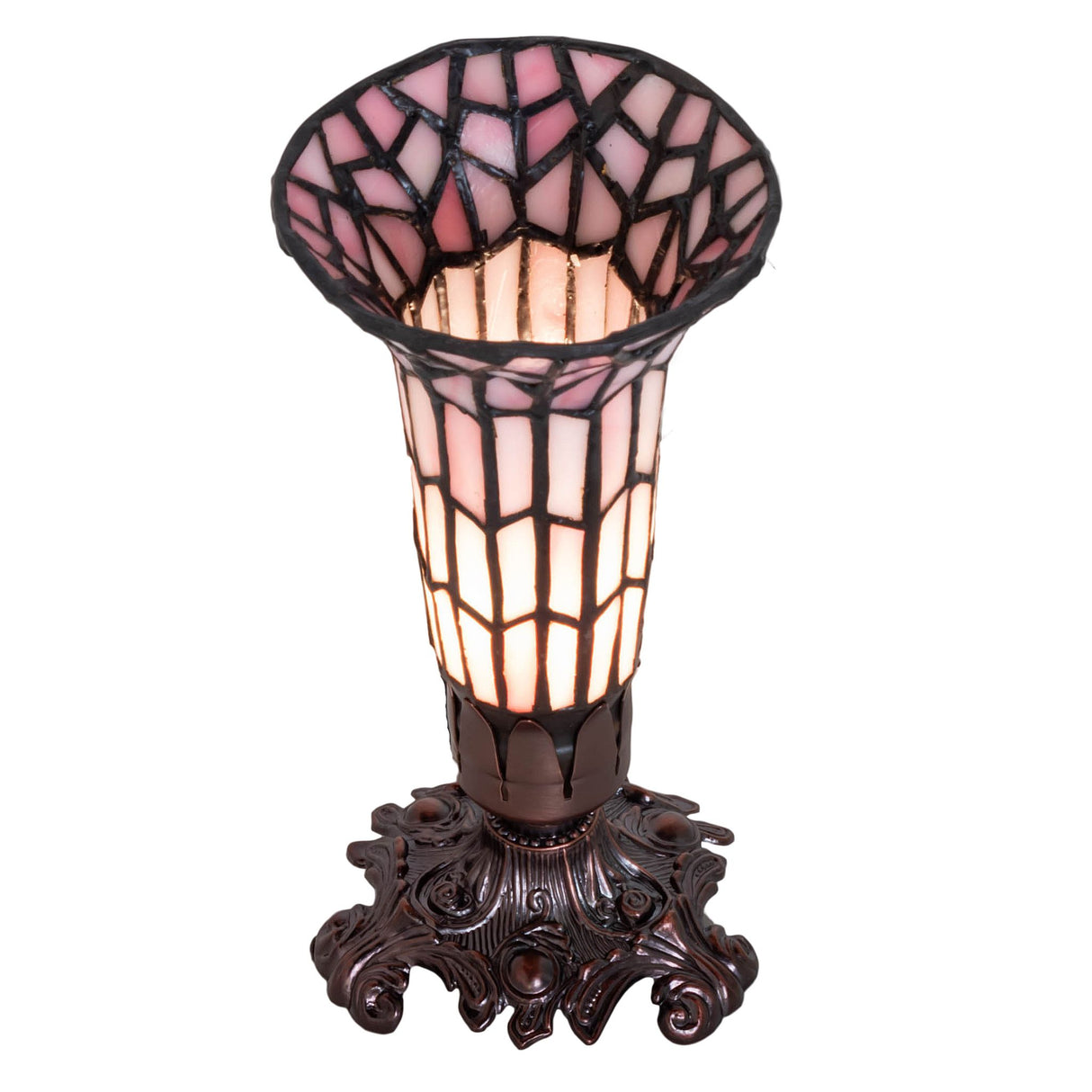 Top-down view of Pond Lily accent lamp.