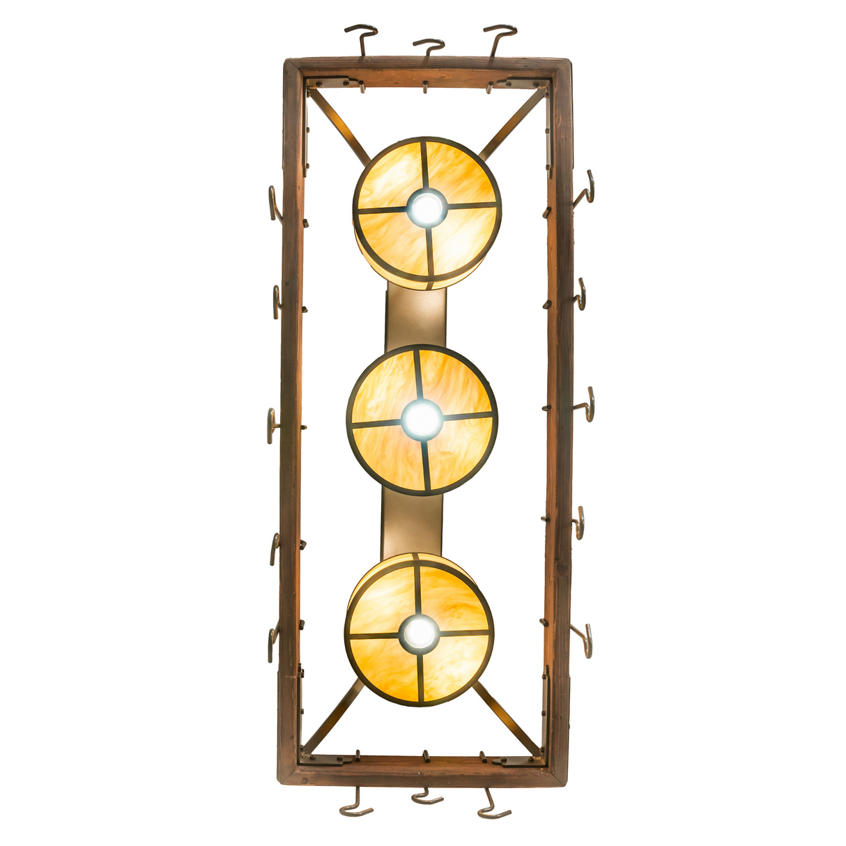 Bottom view highlighting three circular Idalight diffusers.