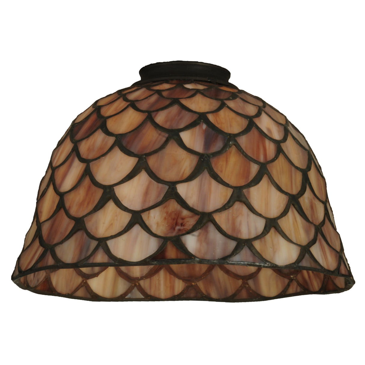 Tiffany Fishscale shade, front view.