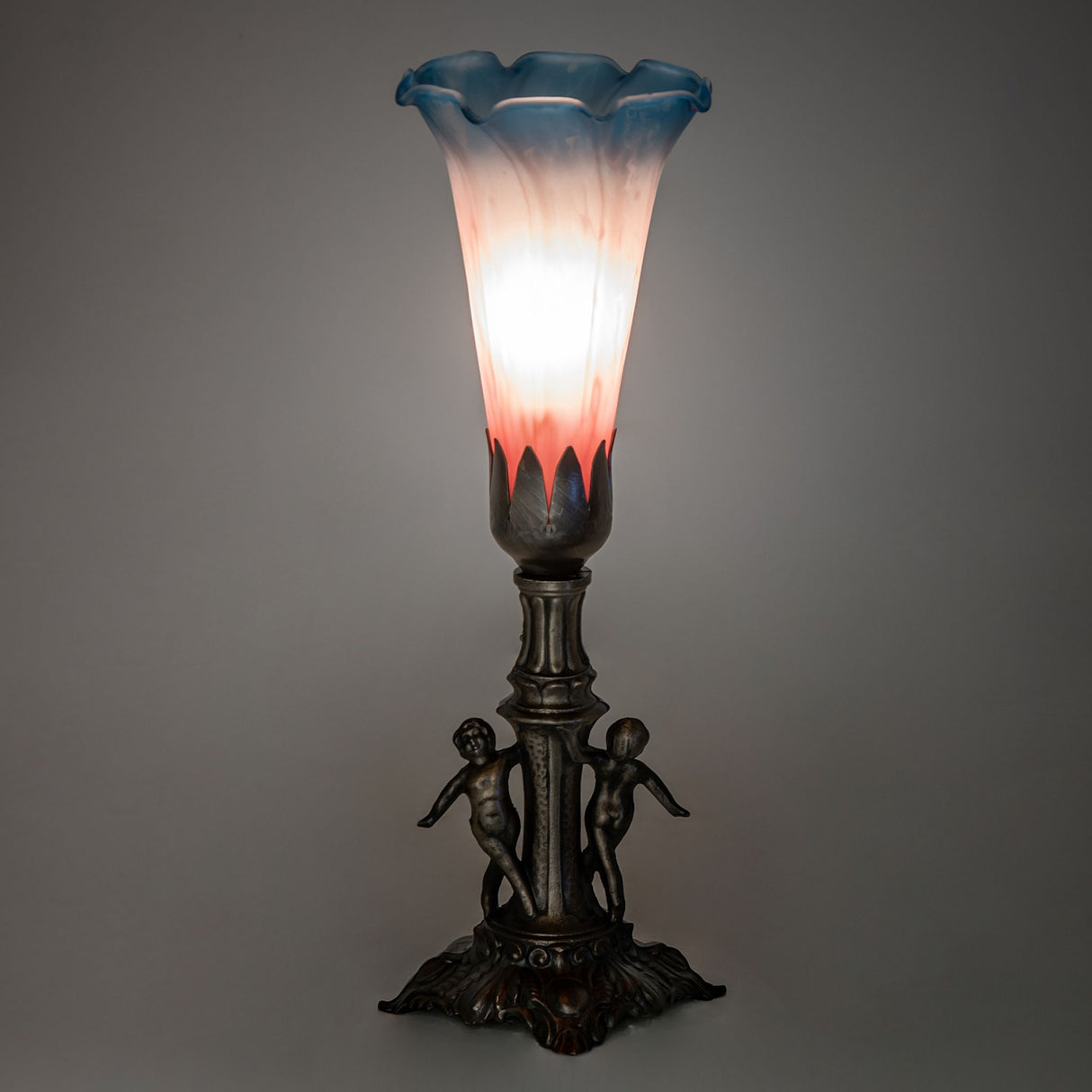Illuminated lily mini lamp with soft light effect.