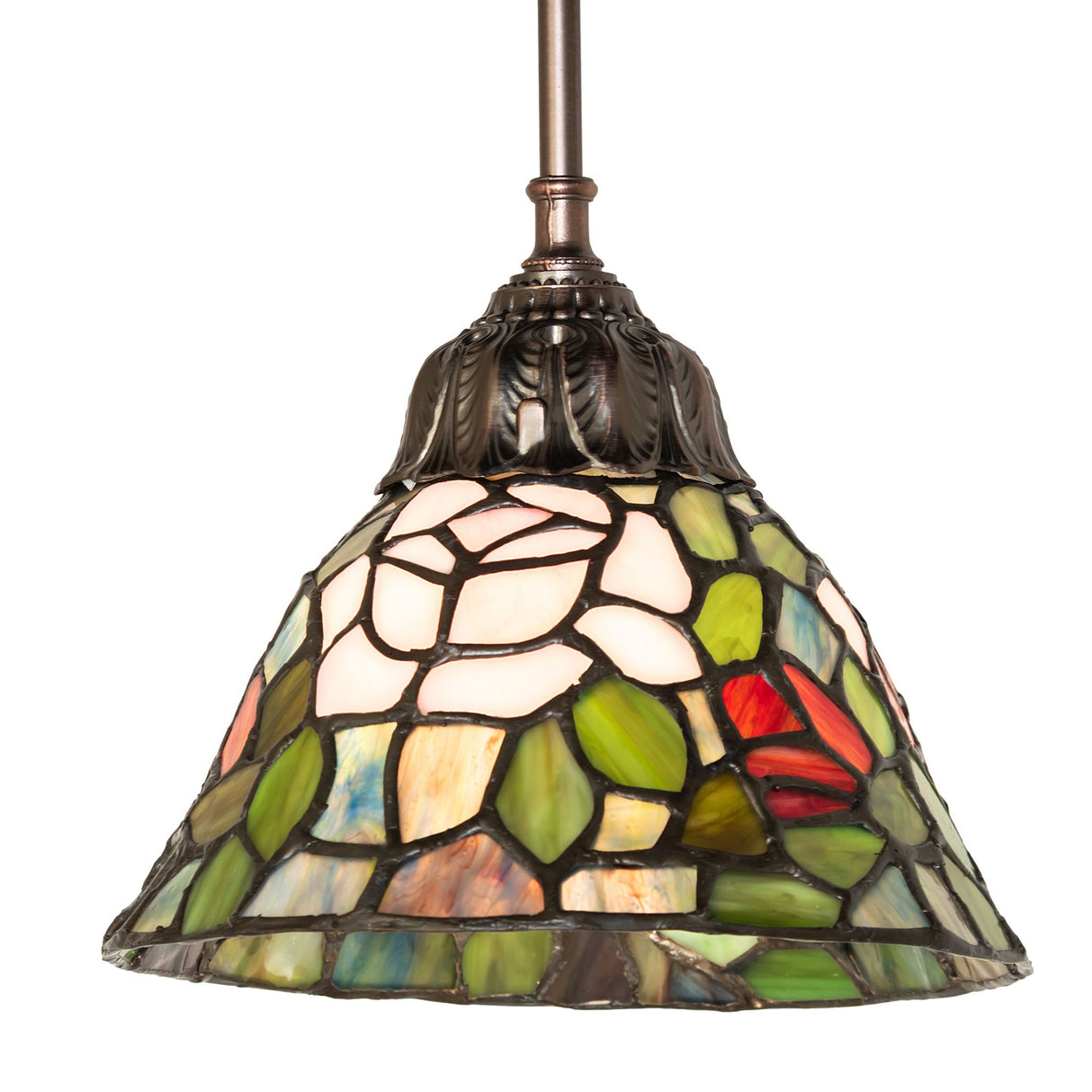 Tiffany Rosebush mini pendant detailed view.