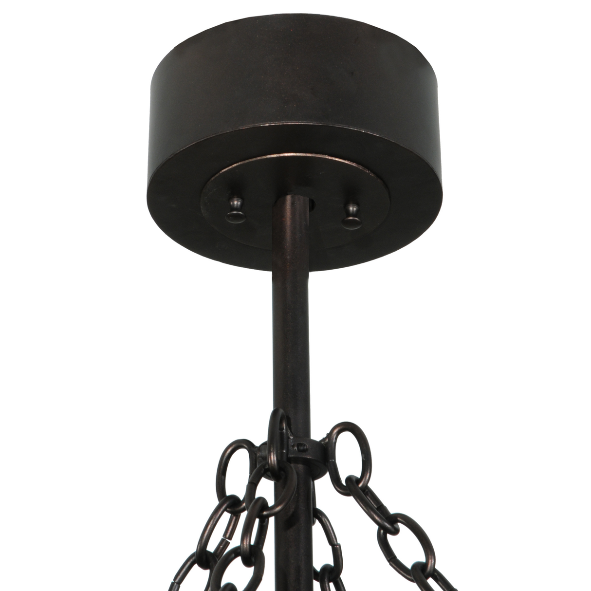 Top canopy and hanging chain detail of Whispering Pines Chandel-Air.