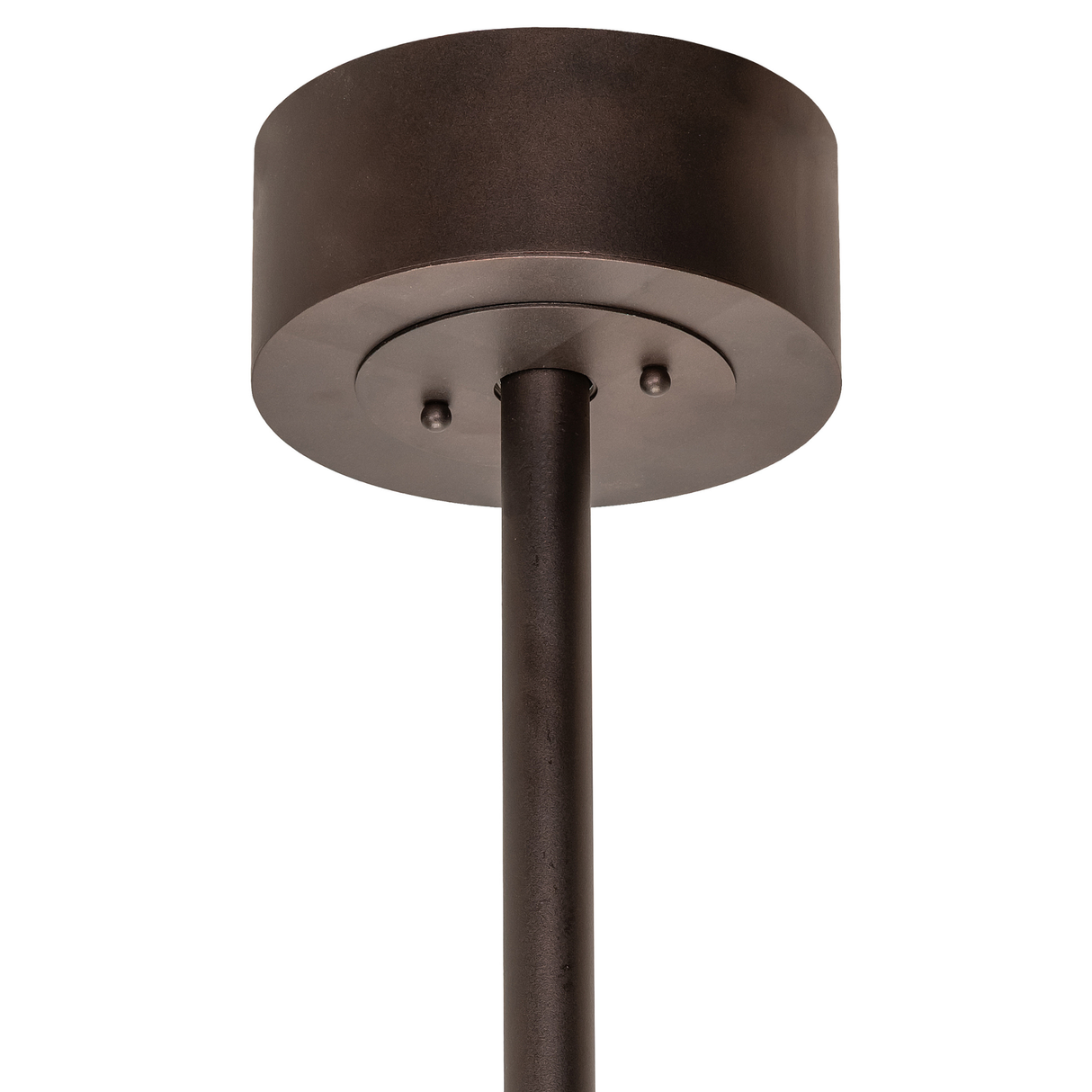 Ceiling canopy and hanging rod detail of Whispering Pines fixture.