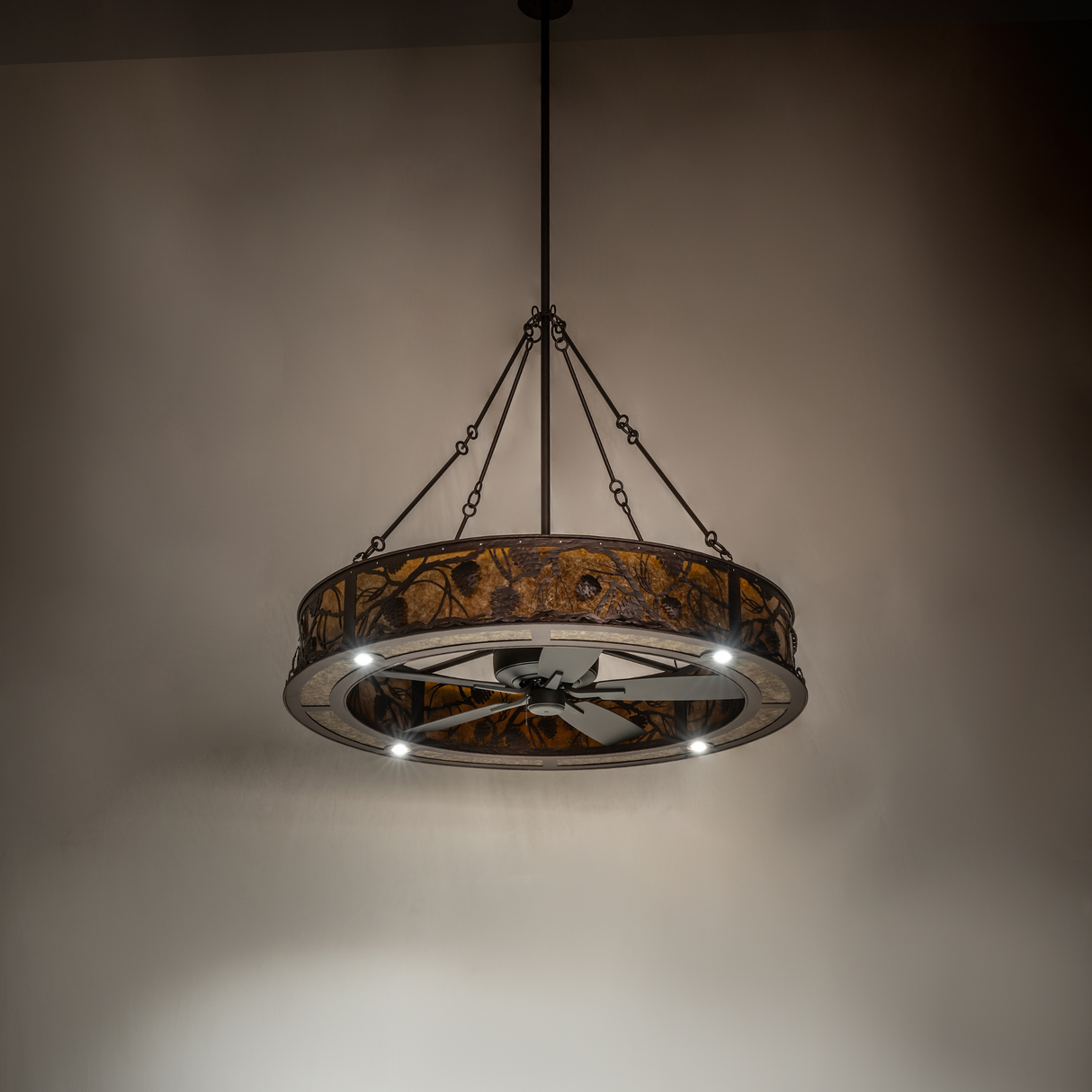 Softly lit ambient view showing Whispering Pines Chandel-Air in action.