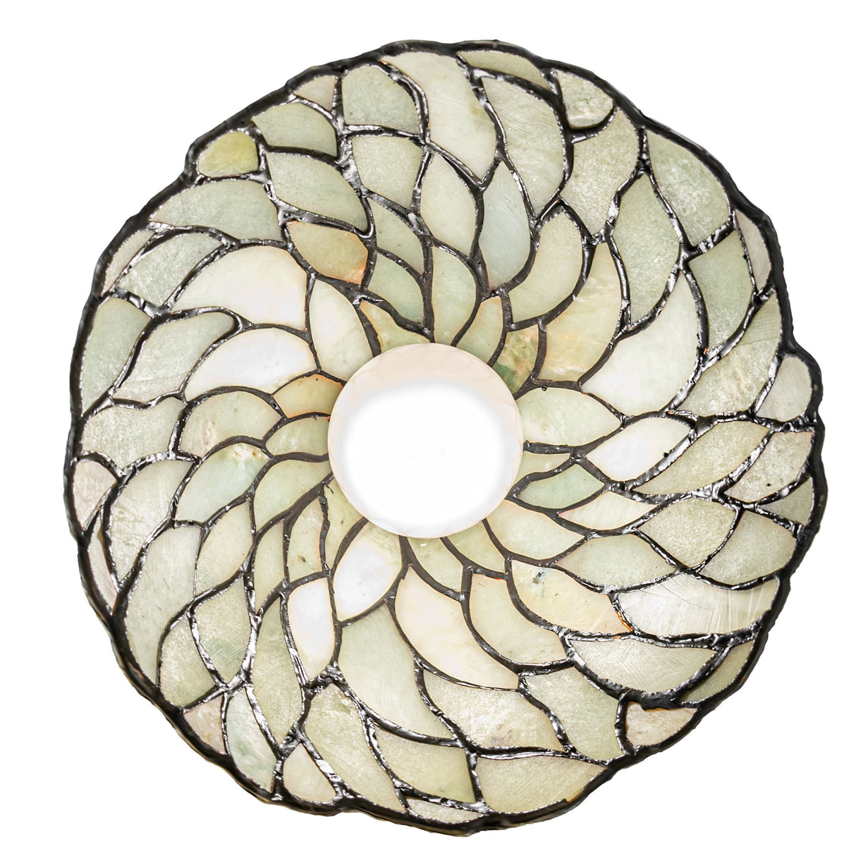 Bottom view of Willow Jadestone Mini Pendant pattern.