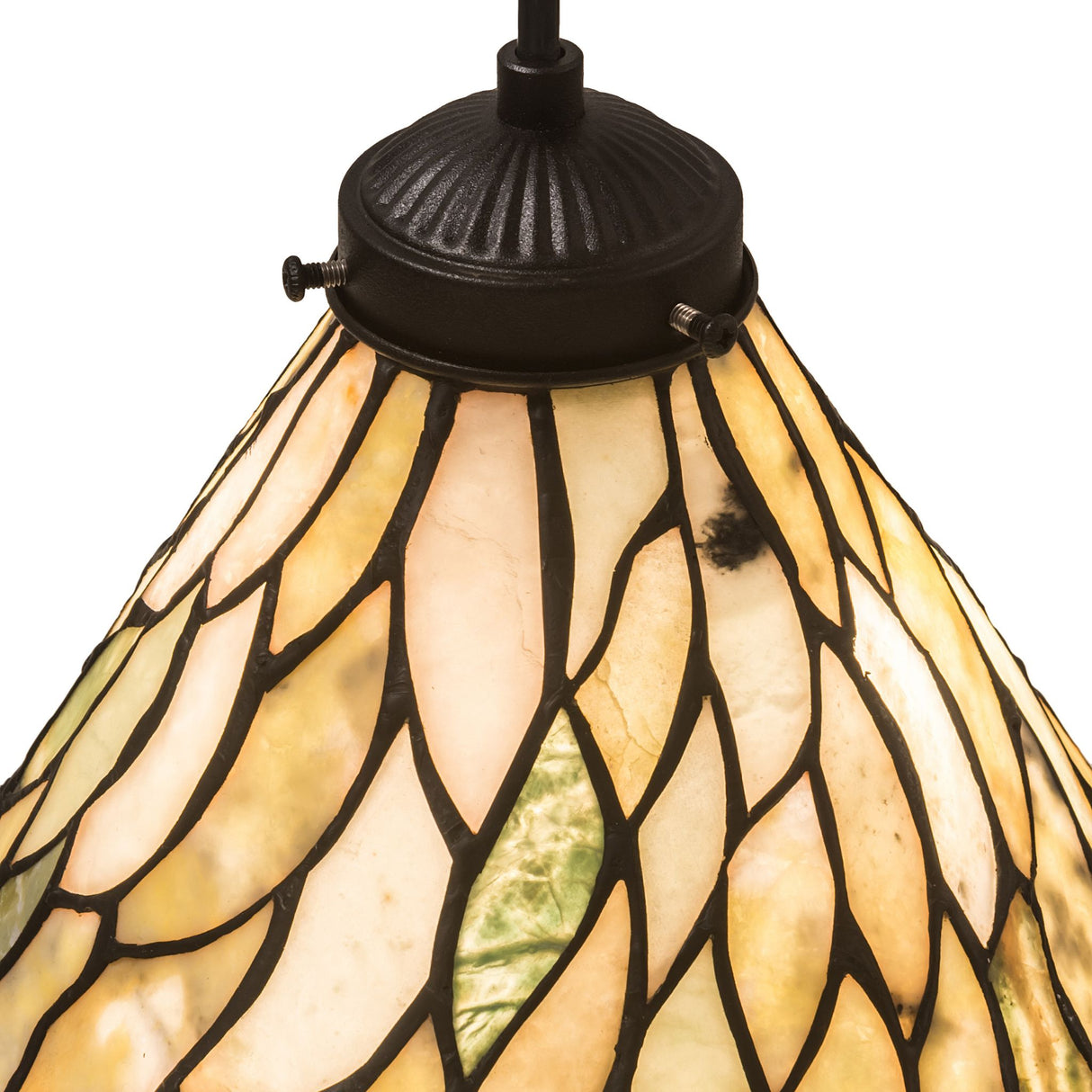 Close-up of Willow Jadestone Mini Pendant details.