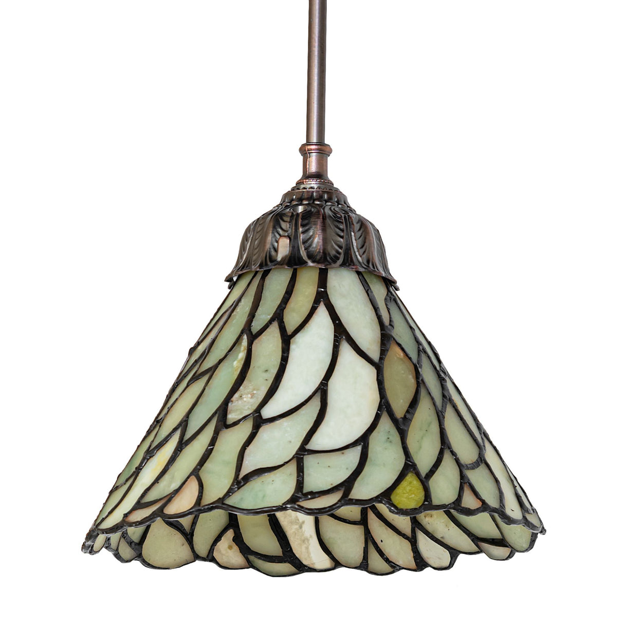 Close-up view of Willow Jadestone shade details.