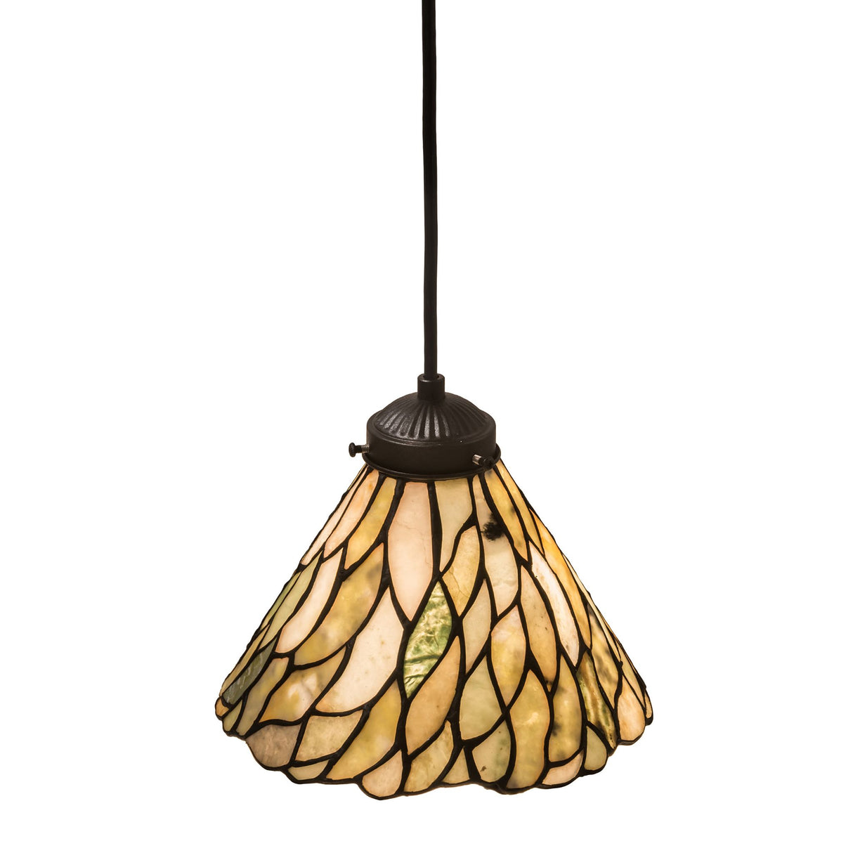 willow jadestone mini pendant with intricate design.