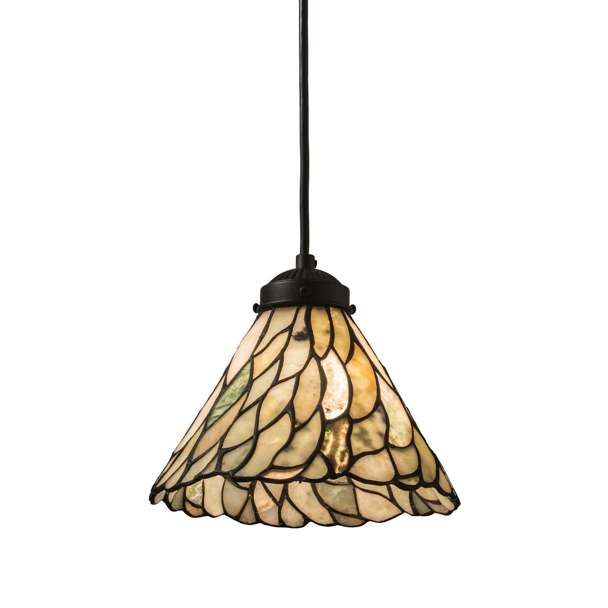 Front view of Willow Jadestone Mini Pendant.