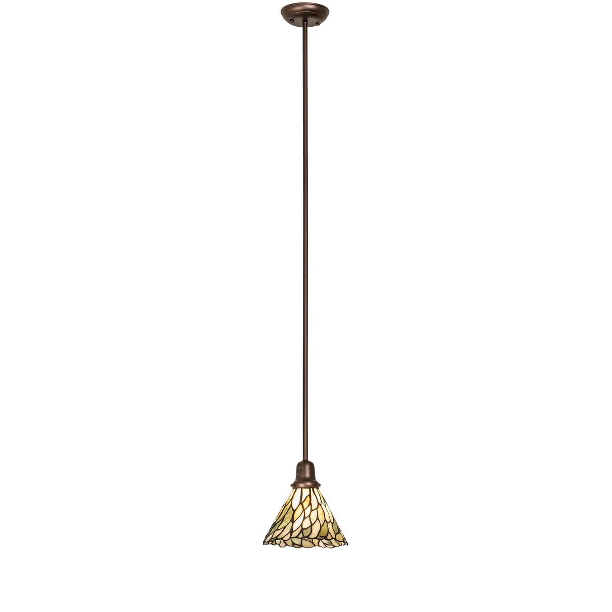 Full-length Willow Jadestone Mini Pendant hanging light.