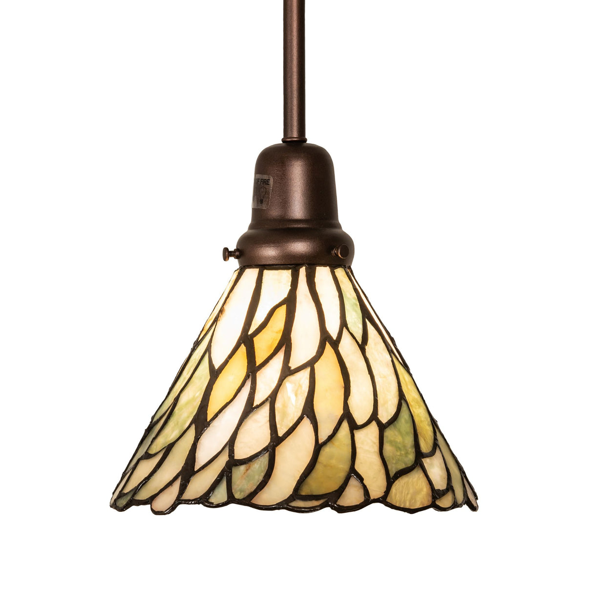 Side view of Willow Jadestone Mini Pendant.