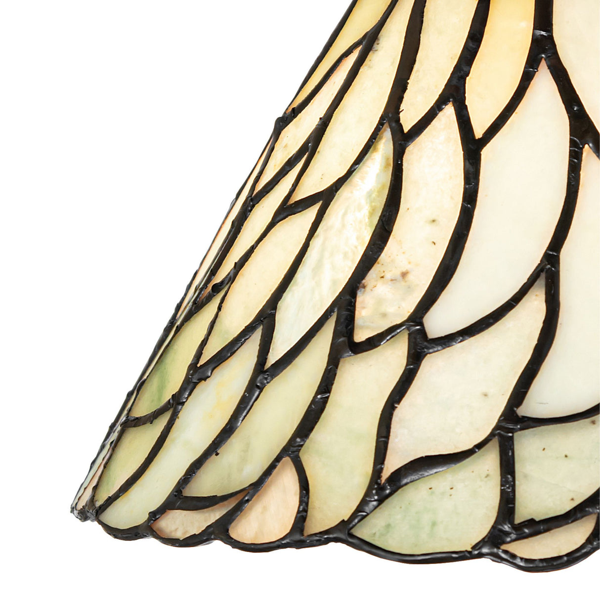 Textured details of Willow Jadestone Mini Pendant shade.