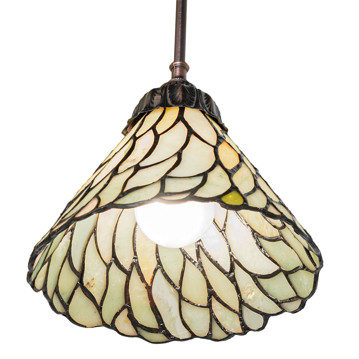 Top view of Willow Jadestone Mini Pendant design.