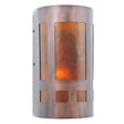 5-inch Sutter Wall Sconce with copper finish and square cutout design.
