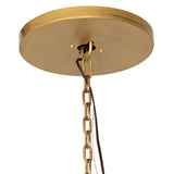 Spanish gold ceiling canopy and hanging chain detail.