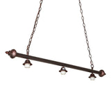Angled view highlighting the stylish Mahogany Bronze finish and chain detail.