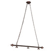 Overview of the Arts & Crafts 3 Light Island Pendant with elegant design.