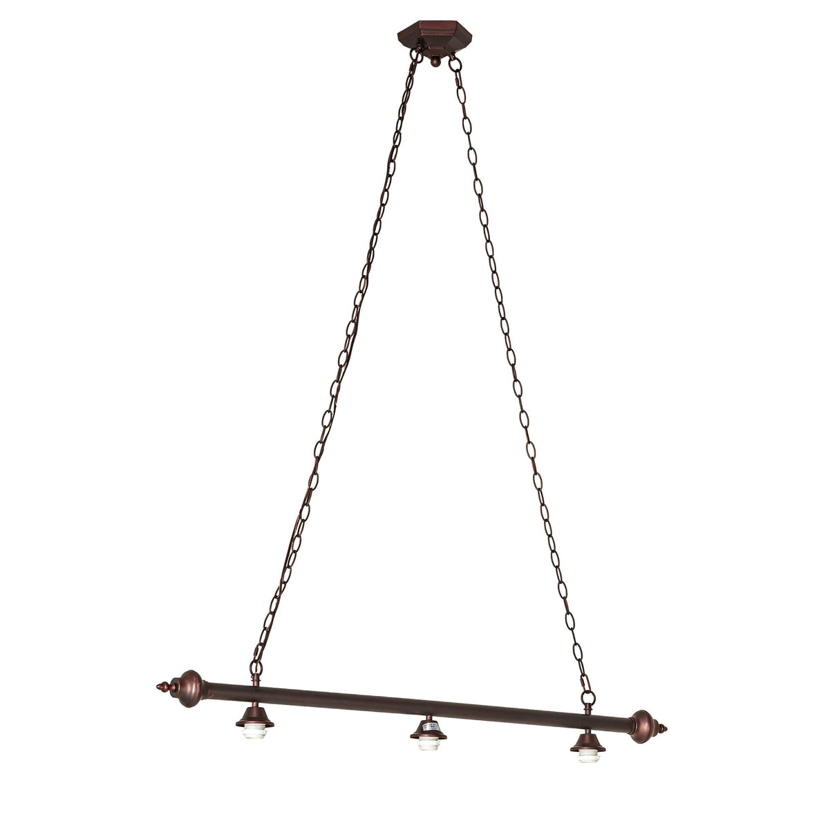 Overview of the Arts & Crafts 3 Light Island Pendant with elegant design.