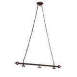Overview of the Arts & Crafts 3 Light Island Pendant with elegant design.