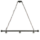 Top view showcasing the Arts & Crafts pendant’s detailed chain and finish.