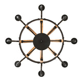 Bottom view showing circular metal band and arms.