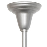 Ceiling canopy detail of begonia 4 light chandelier in light sandstone finish.