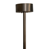 Ceiling canopy and support rod detail with Antique Copper finish.
