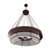 Front view of Cilindro Ventura Chandel-Air with Statuario Idalight diffuser.