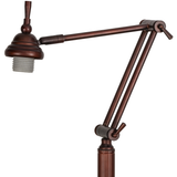 Close-up view of Metro Fusion floor lamp adjustable swing arm.