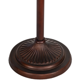 Close-up of Metro Fusion floor lamp base in mahogany bronze finish.