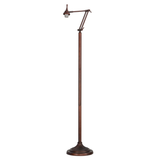 Metro Fusion floor lamp shown without shade, highlighting adjustable arm.