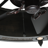 Detailed view of fan motor and chain under Costello Chandel-Air.