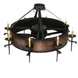 Top angled view of Costello Chandel-Air highlighting candlelight design.
