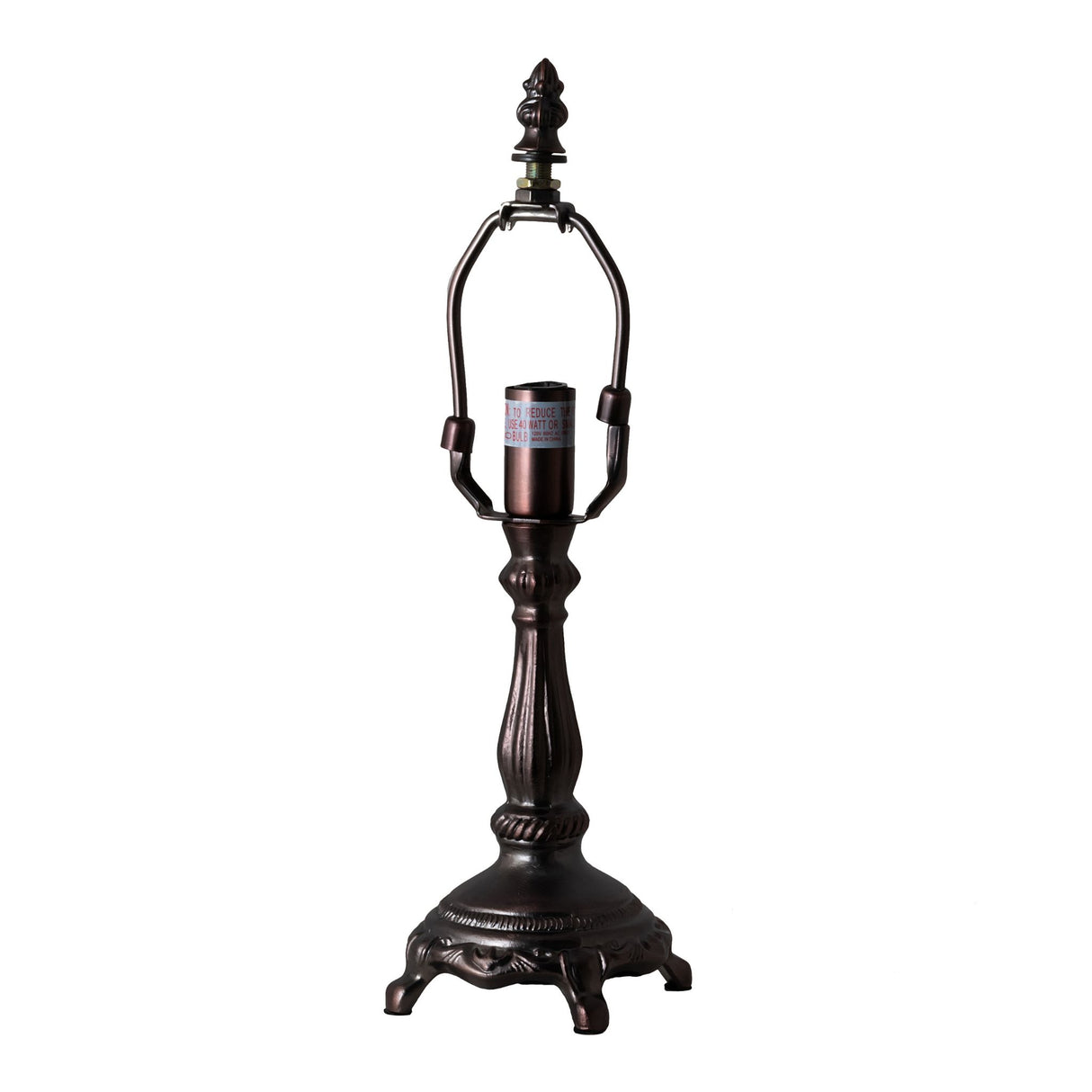 Daffodil table lamp frame without shade showcasing structural design.