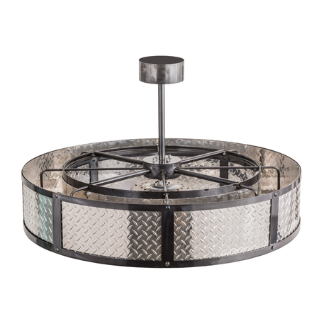 Top angle view of Diamond Turbine Chandel-Air showing fan and frame detail.