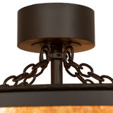 Ceiling canopy and bronze chain mount detail of Duke Chandel-Air.